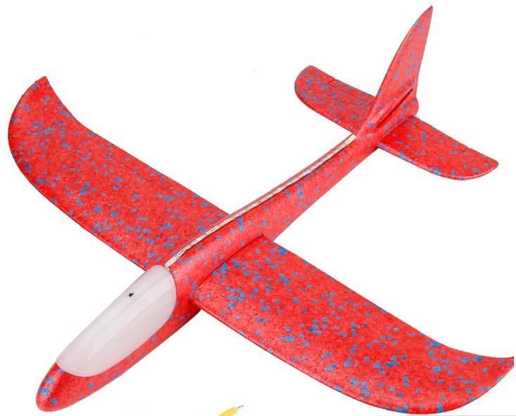 Самолет пинопласт планер светящийся по всей длине UFT Touch Sky Plane Original Red 48 см