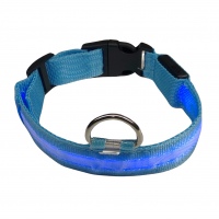 Ошейник с подсветкой для собак M на батарейках UFT PET LED 1 Blue