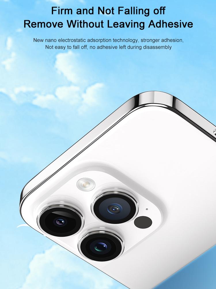 Фото 3 Защитное стекло для камеры антибликовое iPhone 15 Pro/15 Pro Max VOKAMO Icy Crystal AR Lens-Enhancer