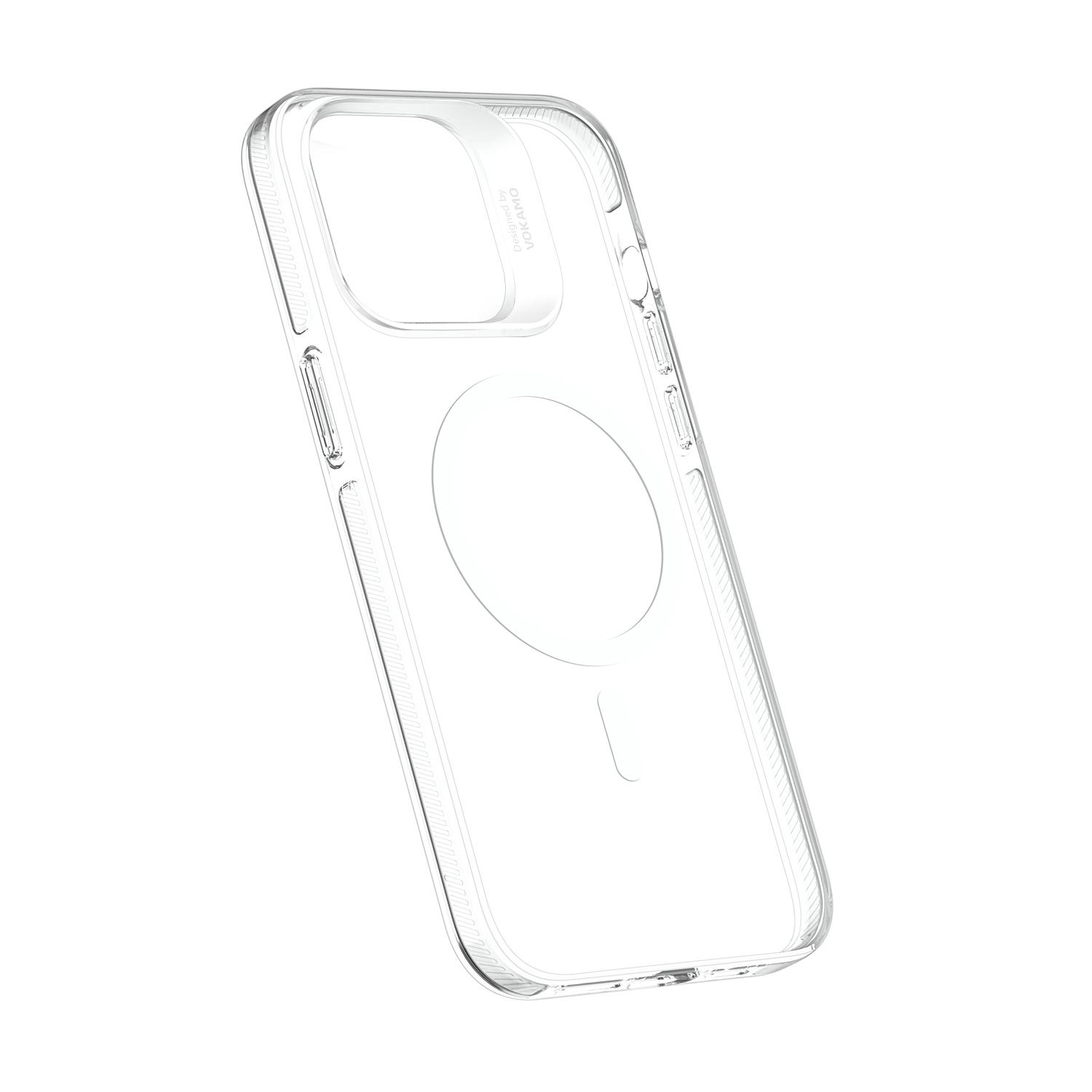 Чехол для iPhone 15 Pro с магнитом MagSafe VOKAMO Прозрачный
