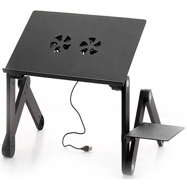 Фото 1 Столик для ноутбука CG T6 Black с активным охлаждением и подставкой под мышку