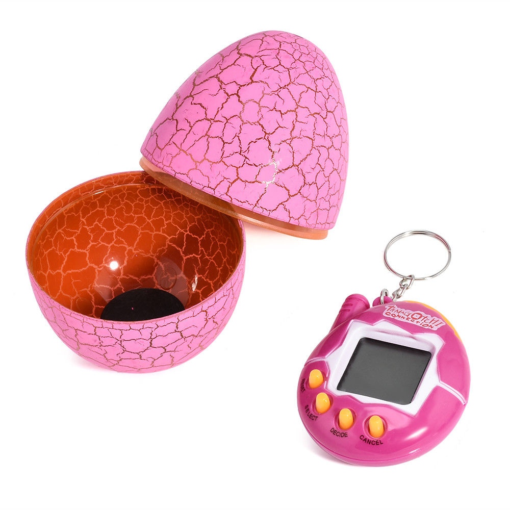Фото Игрушка электронный питомец Тамагочи в Яйце Динозавра CG Eggshell Game Pink