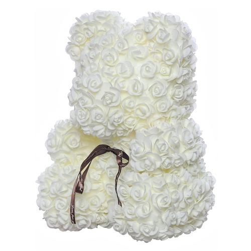 Мишка из роз CG Bear Flowers BB1 White