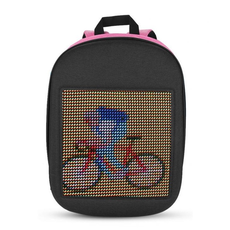 Фото Рюкзак со светодиодным экраном 15.6' M+ LED Bag Pink