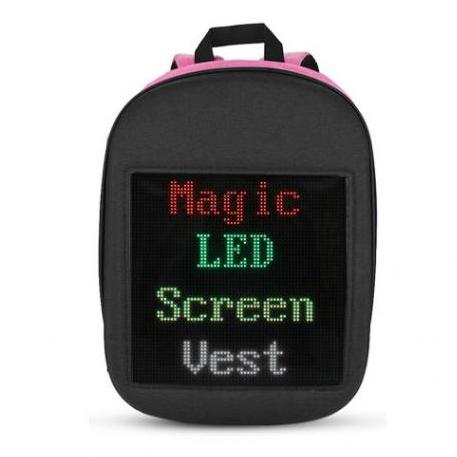 Фото 1 Рюкзак со светодиодным экраном 15.6' M+ LED Bag Pink