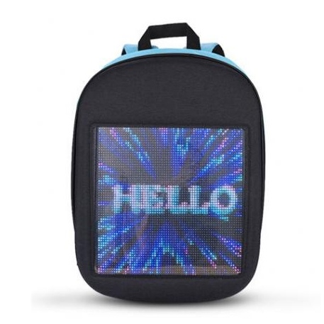 Фото Рюкзак со светодиодным экраном 15.6' M+ LED Bag Blue
