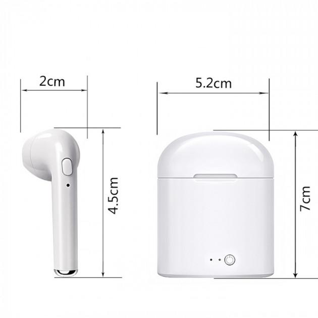 Беспроводные Bluetooth наушники I7S CG PRO Белые