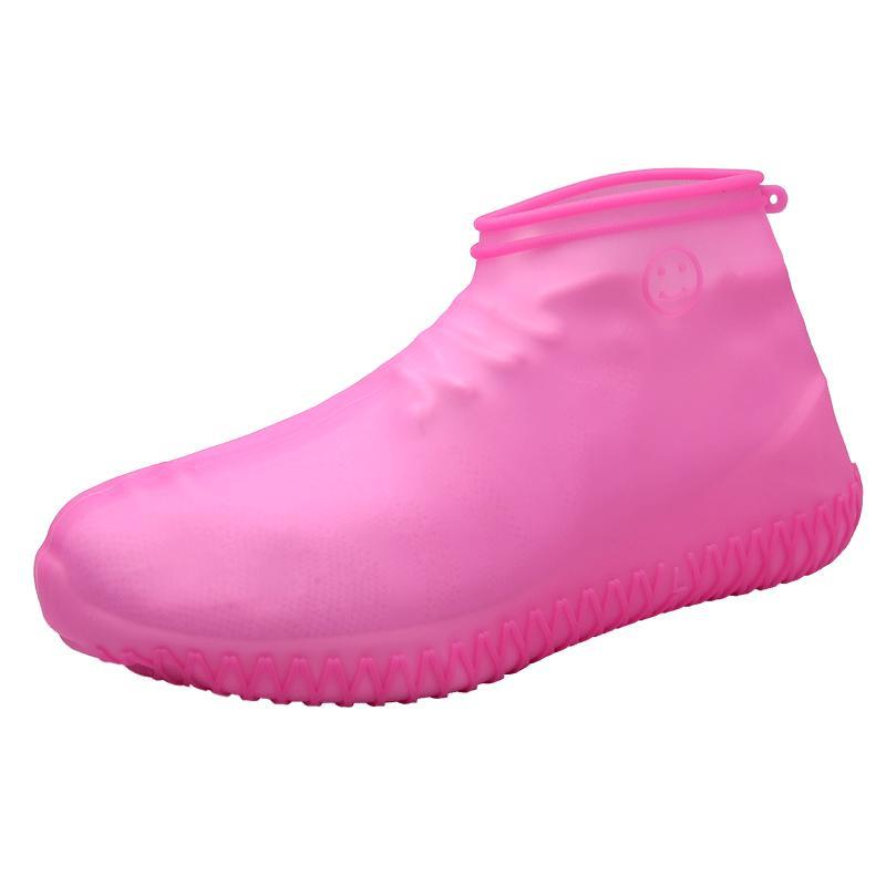 Фото 1 Силиконовые водонепроницаемые бахилы Чехлы на обувь CG WSS1 M Pink
