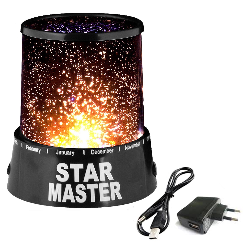 Фото Проектор звездного неба с адаптером ночник Star Master